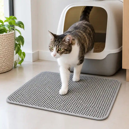 Tapete Coletor de Areia para Gatos Lavável Dupla Camada — Cleanpaw