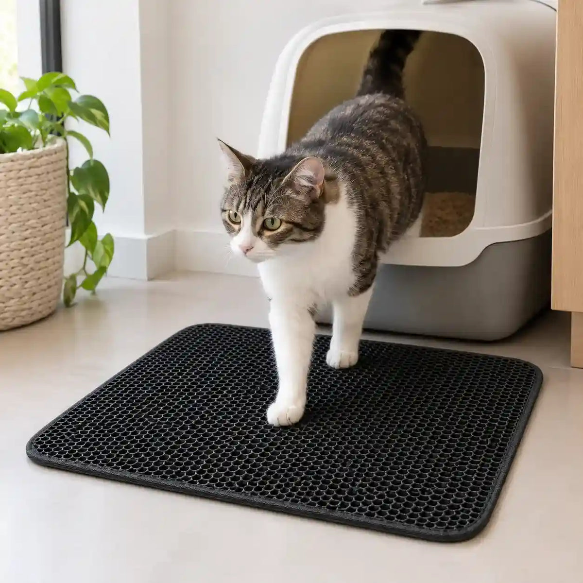 Tapete Coletor de Areia para Gatos Lavável Dupla Camada — Cleanpaw
