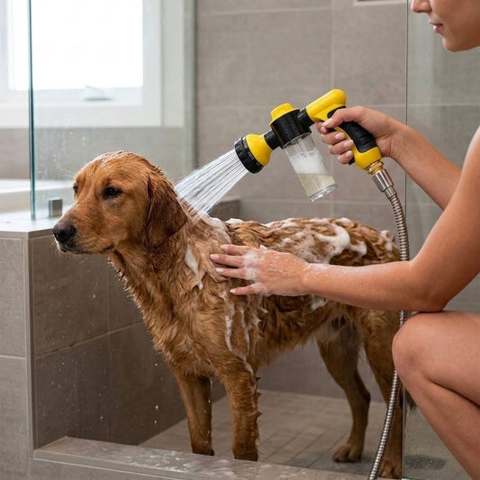 Chuveirinho de Banho para Cães e Gatos 8 em 1 — SpumaPet